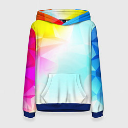 Женская толстовка Gradient colors geometry