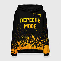 Женская толстовка Depeche Mode - gold gradient: символ сверху