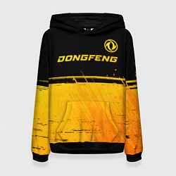 Женская толстовка Dongfeng - gold gradient: символ сверху