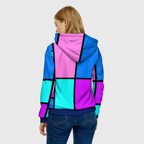 Женская толстовка Firm аля 80-е / 3D-Синий – фото 4