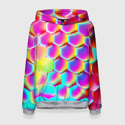 Женская толстовка Розовая чешуя - текстура