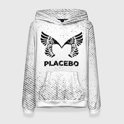 Женская толстовка Placebo с потертостями на светлом фоне
