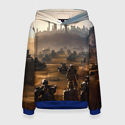 Женская толстовка Киберпанк: война будущего