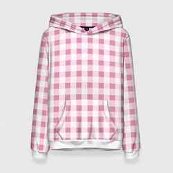 Женская толстовка Барби-розовый: клетка