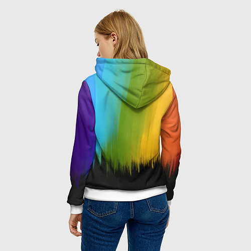 Женская толстовка Компания радужных друзей / 3D-Белый – фото 4