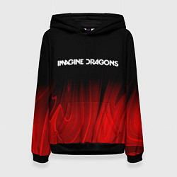 Женская толстовка Imagine Dragons red plasma