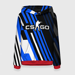 Женская толстовка Кс го - синий вулкан