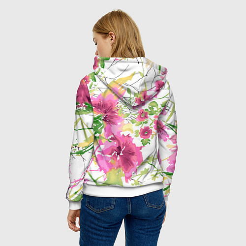 Женская толстовка Капибара в модной куртке - нейросеть / 3D-Белый – фото 4