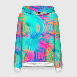 Женская толстовка Кислотный тай-дай: паттерн