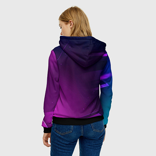 Женская толстовка Need for Speed gaming champion: рамка с лого и джо / 3D-Черный – фото 4