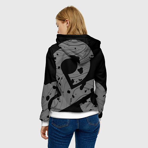 Женская толстовка Форма Cloud 9 black / 3D-Белый – фото 4