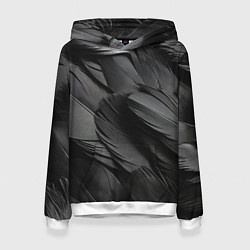 Женская толстовка Черные перья ворона