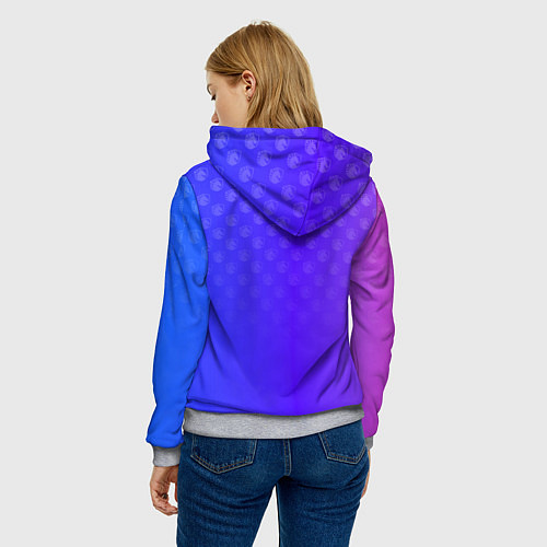 Женская толстовка Форма Team Liquid / 3D-Меланж – фото 4