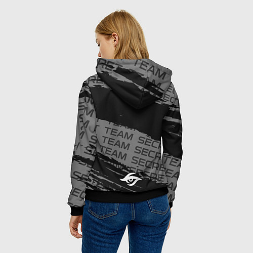 Женская толстовка Форма Team Secret / 3D-Черный – фото 4