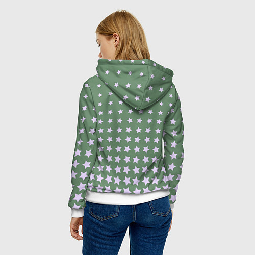 Женская толстовка Звездное серебро / 3D-Белый – фото 4