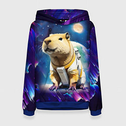 Женская толстовка Капибара-космонавт - нейросеть