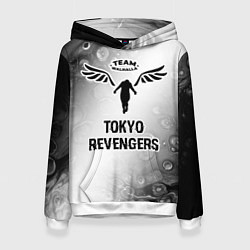Женская толстовка Tokyo Revengers glitch на светлом фоне