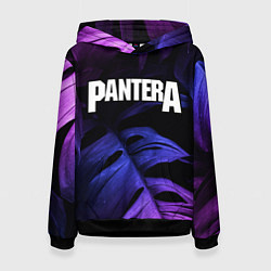 Женская толстовка Pantera neon monstera