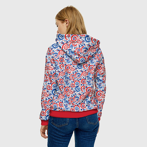 Женская толстовка Made in Russia / 3D-Красный – фото 4