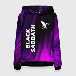 Толстовка-худи женская Black Sabbath violet plasma, цвет: 3D-черный