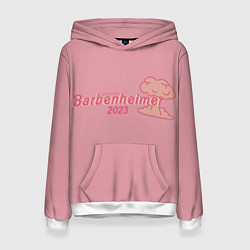 Толстовка-худи женская Barbenheimer PINK EDITION, цвет: 3D-белый