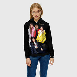 Толстовка-худи женская Blackpink Bright jackets, цвет: 3D-черный — фото 2