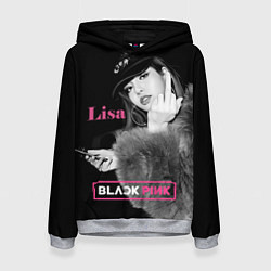 Женская толстовка Blackpink Lisa fuck