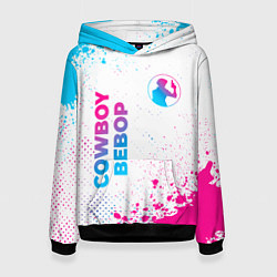 Женская толстовка Cowboy Bebop neon gradient style: надпись, символ
