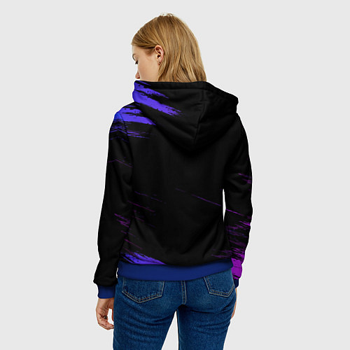 Женская толстовка Манки на стиле / 3D-Синий – фото 4