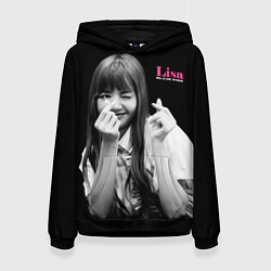 Женская толстовка Blackpink Lisa Sign of love