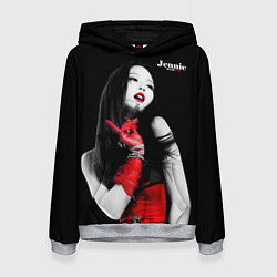 Женская толстовка Blackpink Jennie Red dress