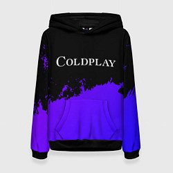 Женская толстовка Coldplay purple grunge