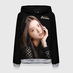 Толстовка-худи женская Blackpink Cute Jisoo Kim, цвет: 3D-меланж