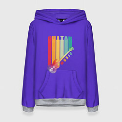 Женская толстовка Абстрактная электрогитара из полигонов