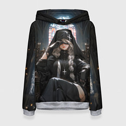 Женская толстовка Монашка 2b от нейросети