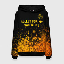 Женская толстовка Bullet For My Valentine - gold gradient: символ св