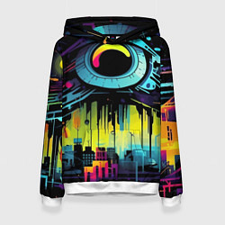 Женская толстовка The eye of cyberpunk