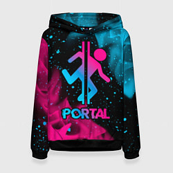 Женская толстовка Portal - neon gradient