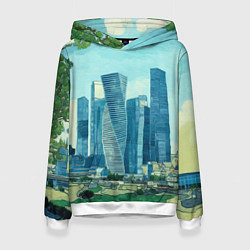 Женская толстовка Москва-сити Ван Гог