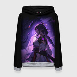 Женская толстовка Мрачный геншин импакт - Raiden