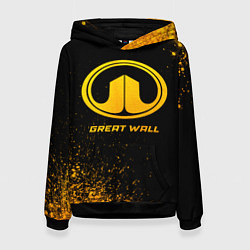 Женская толстовка Great Wall - gold gradient