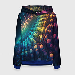 Женская толстовка Радужные блики нейроарт