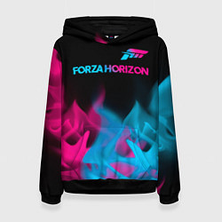 Женская толстовка Forza Horizon - neon gradient: символ сверху