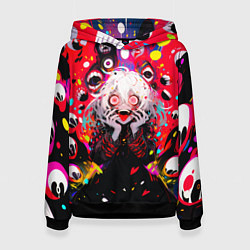 Женская толстовка Сумасшедшая аниме девочка от нейросети