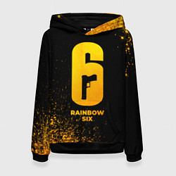 Женская толстовка Rainbow Six - gold gradient