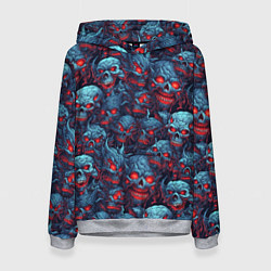 Женская толстовка Monster skulls pattern