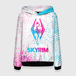 Женская толстовка Skyrim neon gradient style