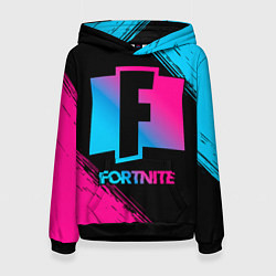 Женская толстовка Fortnite - neon gradient