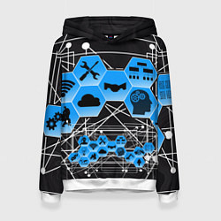 Женская толстовка Виртуальный мир