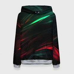Женская толстовка Dark red and green